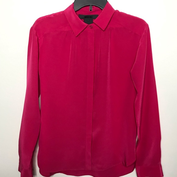 JASON WU Miss Wu Vera 100% Silk Button Down Shirt - Picture 3 of 6